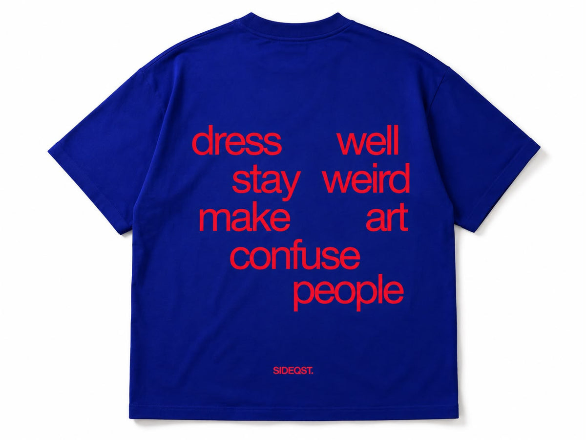 DRESS WELL TEE — back view