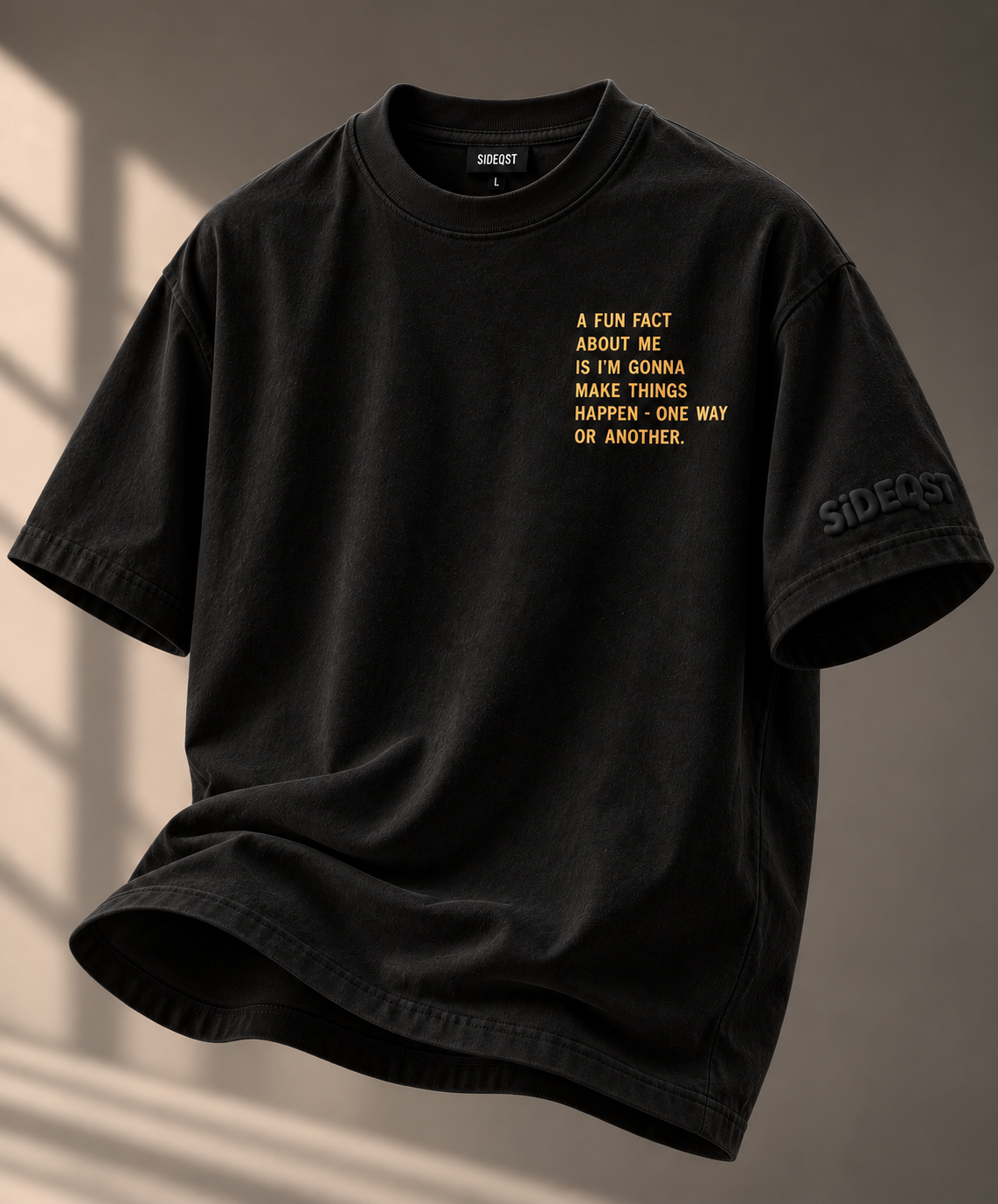 SIDEQST Fun Fact Tee front