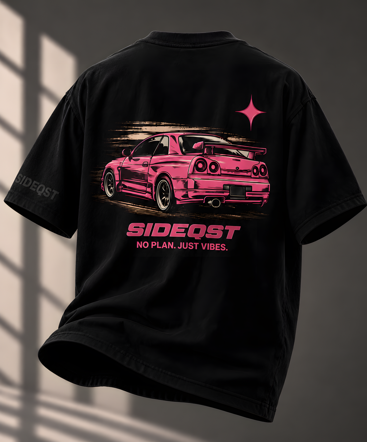 SIDEQST No Plan Just Vibes Tee back