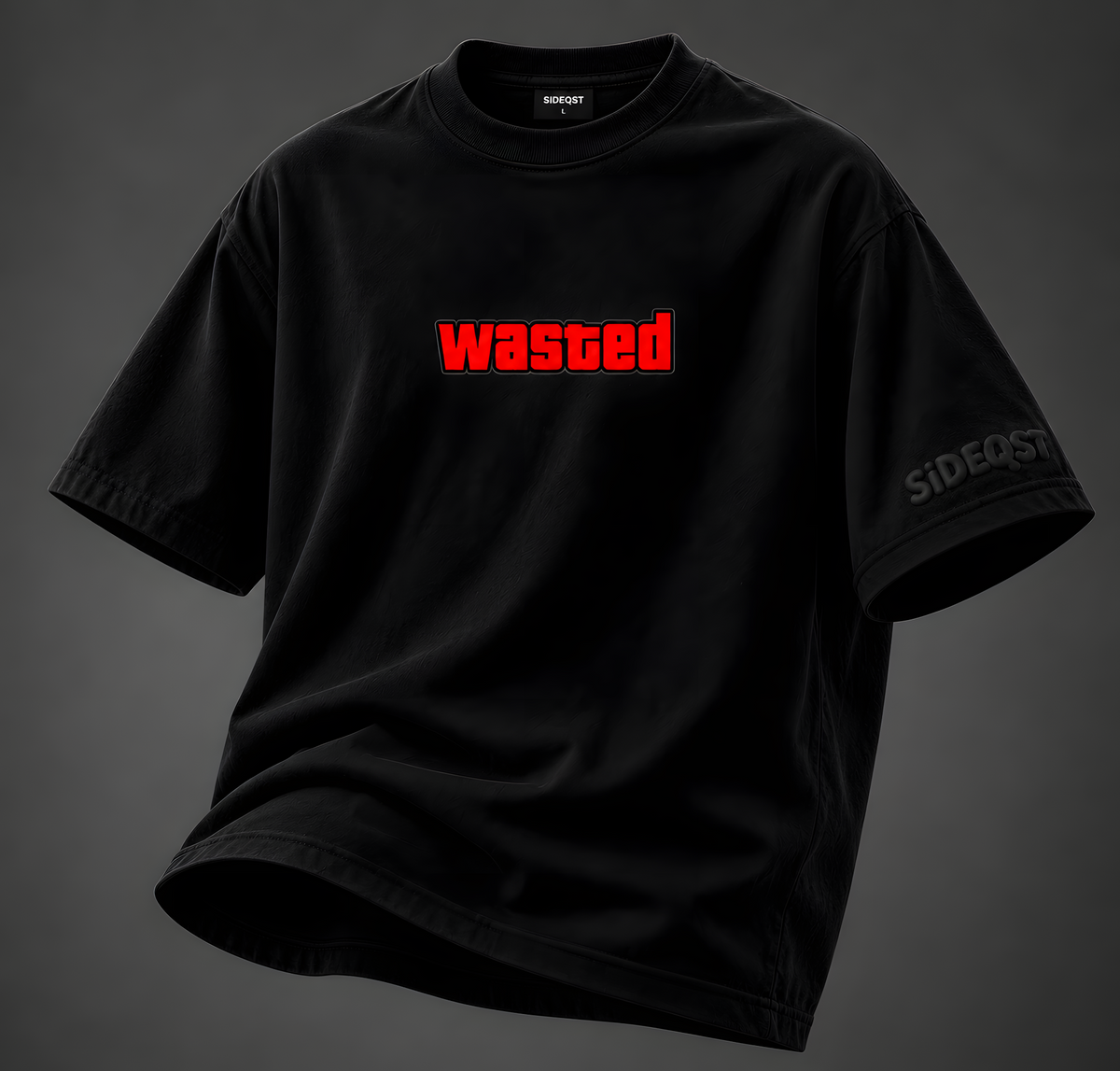 SIDEQST Wasted Dekho Magar Pyaar Se Tee front